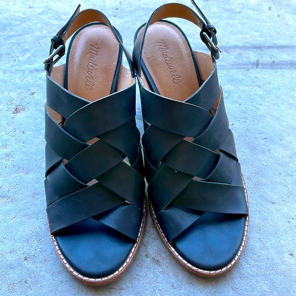 MADEWELL leather block heel sandals - Picture 1 of 4
